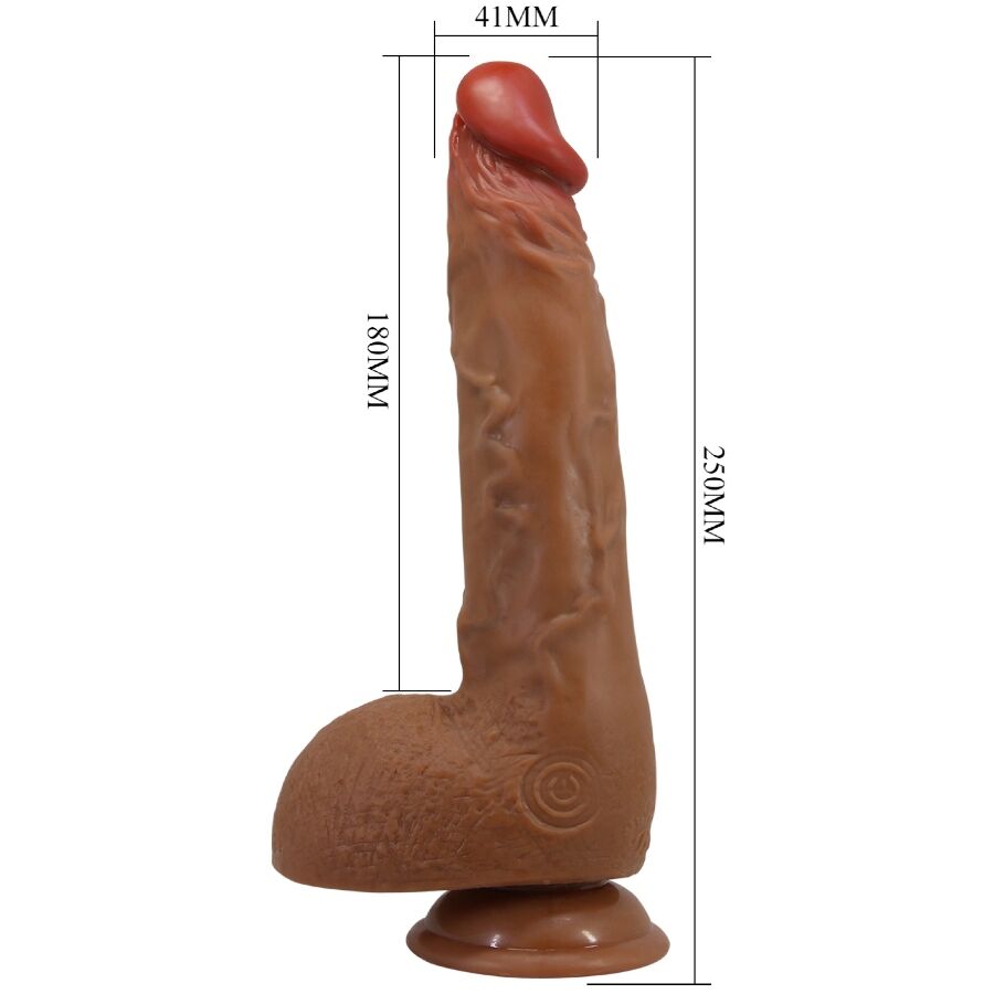 Baile Wilks Realistischer Vibrator 25 cm – 5 Vibrations- & Rotationsmodi, USB aufladbar – Vibrator Bild 3