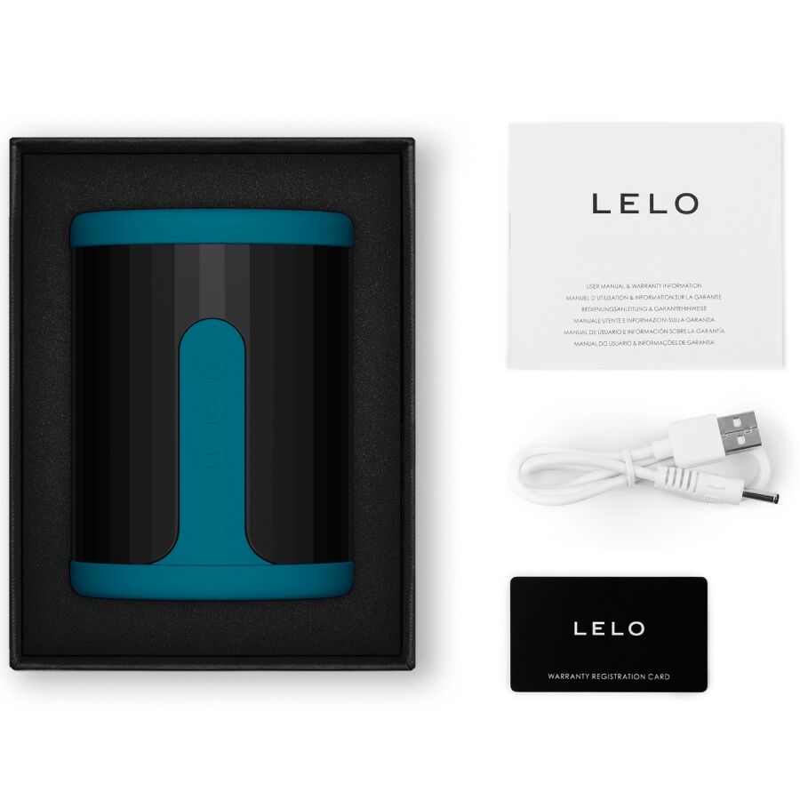 LELO - F2S™ TEAL MÄNNLICHER MASTURBATOR BLAU – Masturbator Bild 10