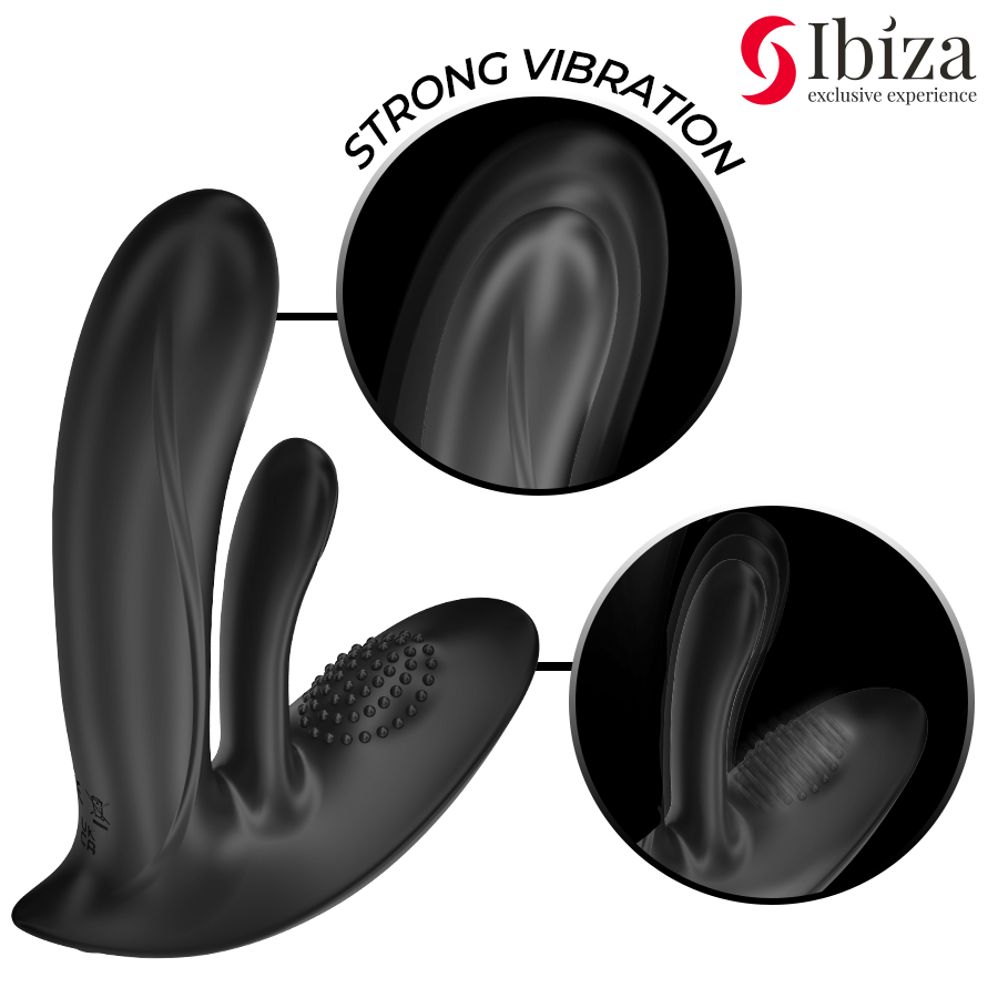 IBIZA – TRAGBARER VIBRATOR MIT G-PUNKT- UND KLITORISSTIMULATION MIT FERNBEDIENUNG für intensive Stimulation und Self-Love