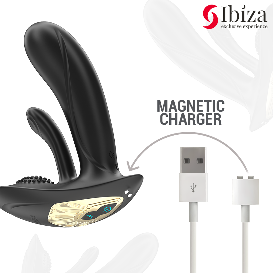 IBIZA – TRAGBARER VIBRATOR MIT G-PUNKT- UND KLITORISSTIMULATION MIT FERNBEDIENUNG für sinnliche Momente allein oder zu zweit