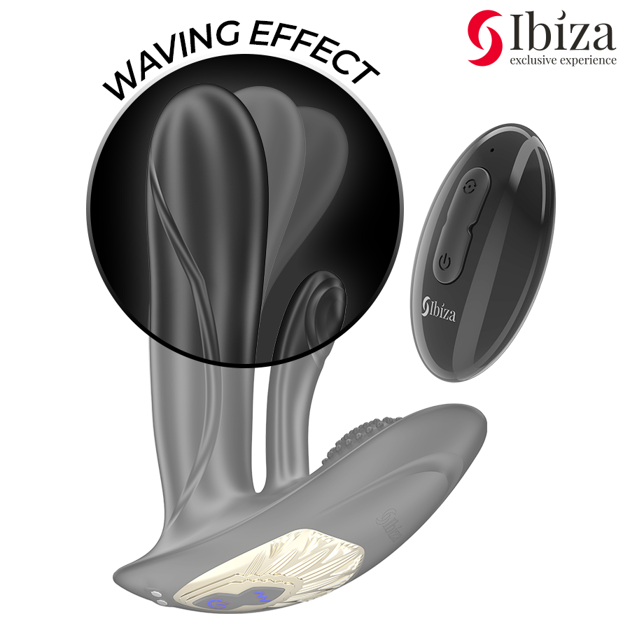 IBIZA – TRAGBARER VIBRATOR MIT G-PUNKT- UND KLITORISSTIMULATION MIT FERNBEDIENUNG hochwertiges Sextoy bei Secret Pulse