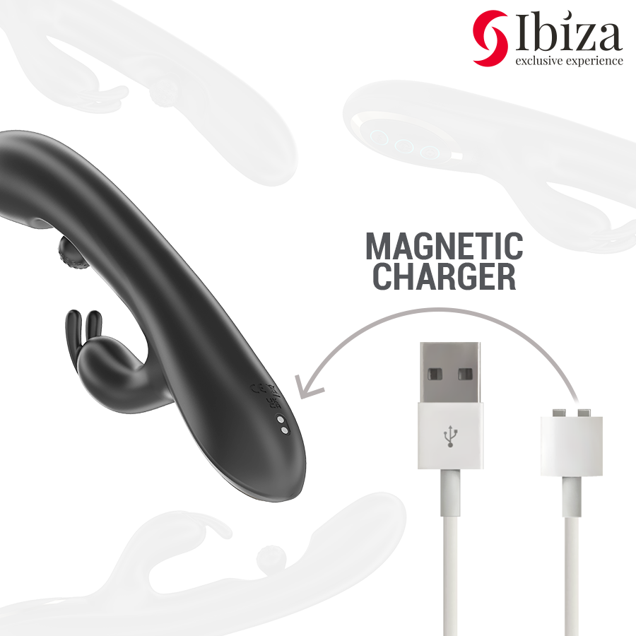 Ibiza Rabbit Vibrator – Starker 3-Motoren Dual-Stimulator, 7 Vibrationen, 10 Rollmodi Rabbit Vibrator diskret online kaufen