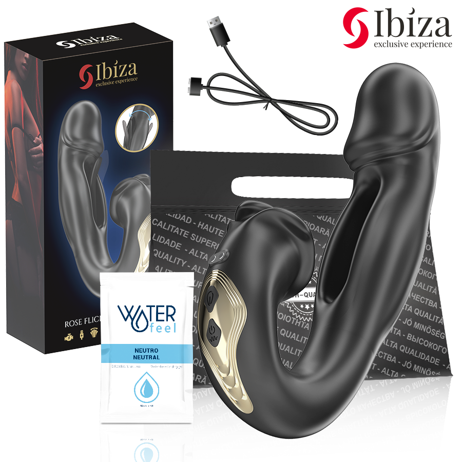 IBIZA - ROSE VIBRATOR SCHNAPPEFFEKT UND KLITORIS-STIMULATOR Klitorisstimulator diskret online kaufen