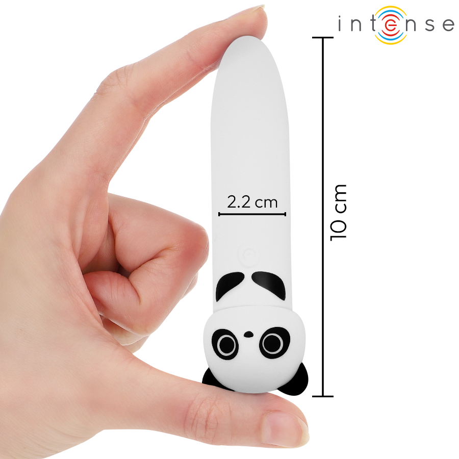 INTENSE - POH PANDA VIBRIERENDER BULLET, USB WIEDERAUFLADBAR, 10 X 2,2 CM – Vibrator Bild 3