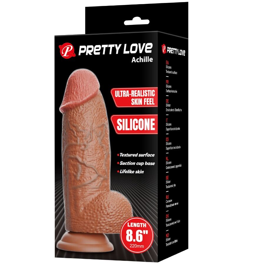PRETTY LOVE - ACHILLE ULTRA REALISTISCHER DILDO 22 CM bei Secret Pulse im Erotikshop