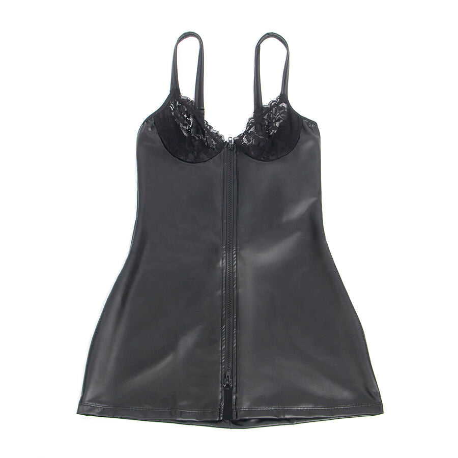 SUBBLIME - 957568 LEDERKLEID MIT REISSVERSCHLUSS SCHWARZ S/M hochwertige Produktabbildung
