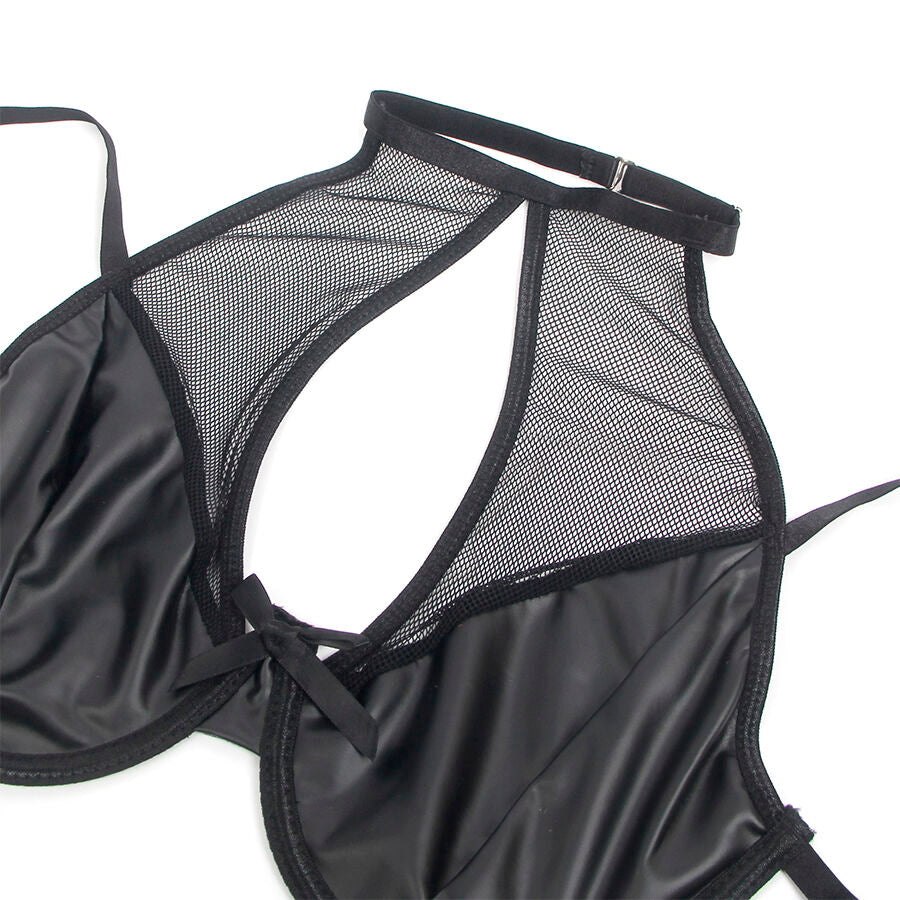 SUBBLIME - 957582 LEDER-BH UND ROCK-SET SCHWARZ S/M hochwertige Produktabbildung