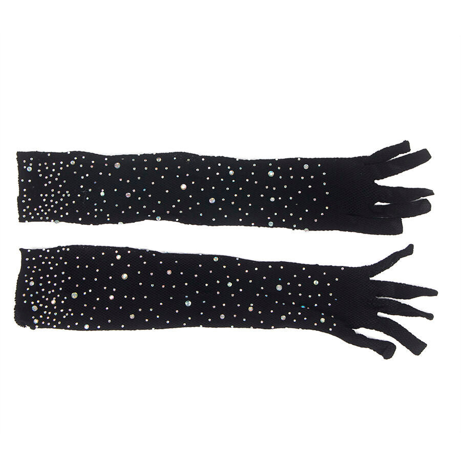 SUBBLIME - 957469SHINE TRANSPARENTE HANDSCHUHE SCHWARZ S/M für sinnliche Momente