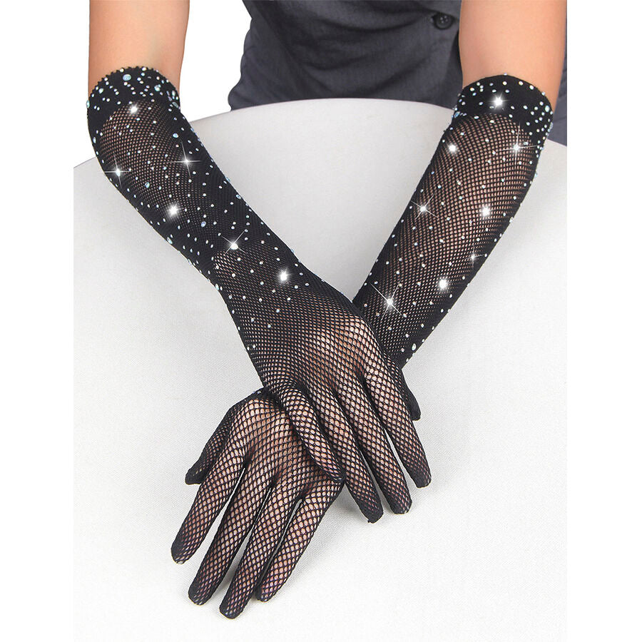 SUBBLIME - 957469SHINE TRANSPARENTE HANDSCHUHE SCHWARZ S/M Detailansicht bei Secret Pulse