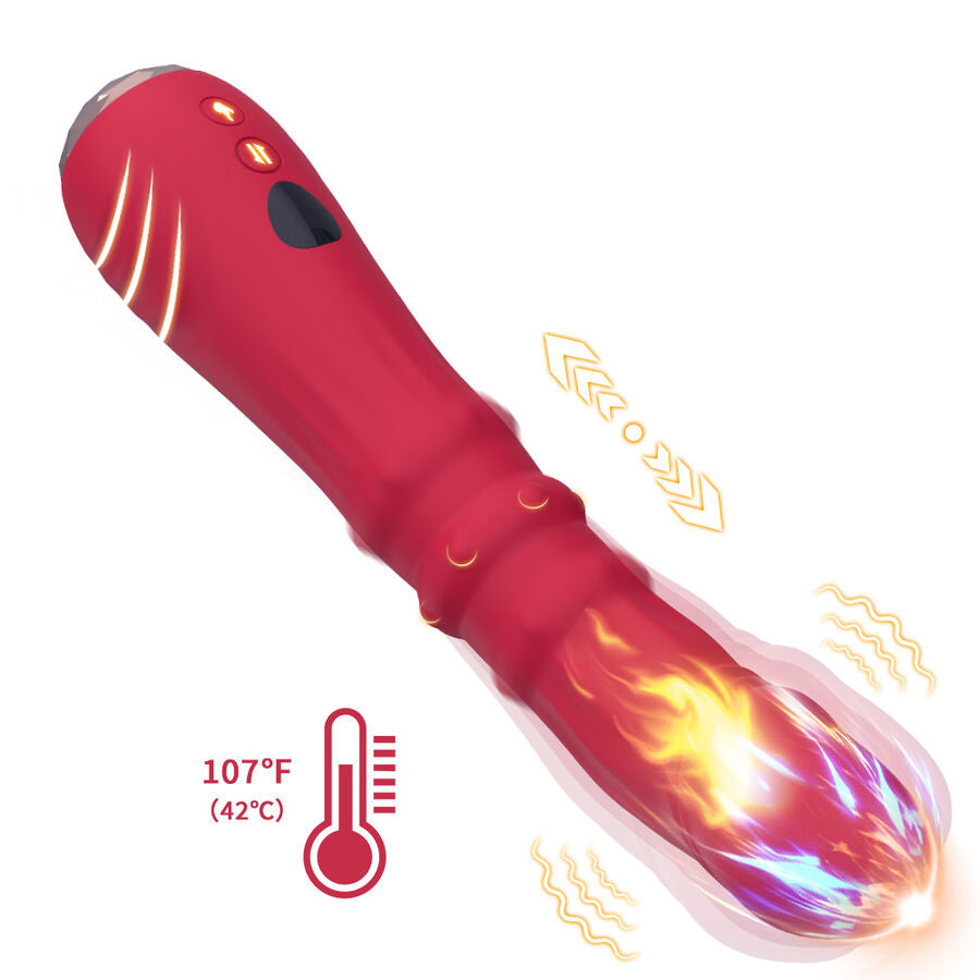 ARMONY Thermo A-Punkt Vibrator Dildo Rot – Heizfunktion & 9 Modi Produktansicht und Details
