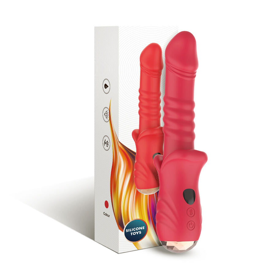 ARMONY A-Punkt Vibrator Dildo Rot – 9 Vibrations- & Stoßmodi, USB-C Dildo diskret online kaufen