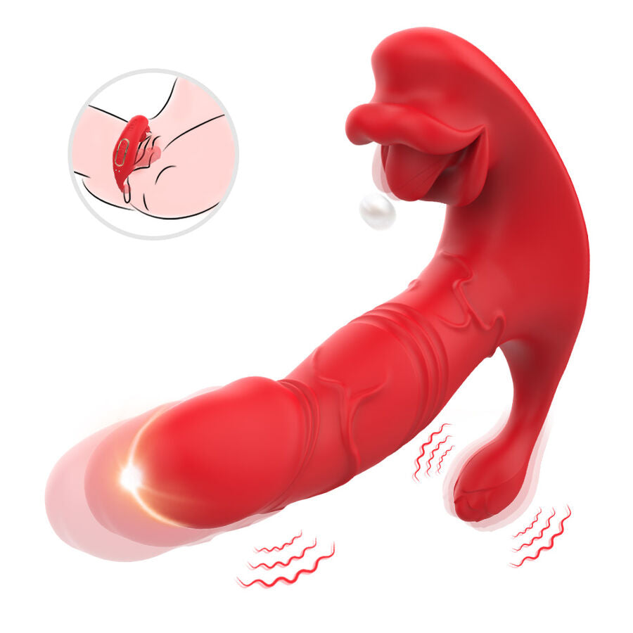 ARMONY - ANALVIBRATOR PANTY C UND G-SPOT STIMULATOR FERNBEDIENUNG ROT Produktansicht und Details
