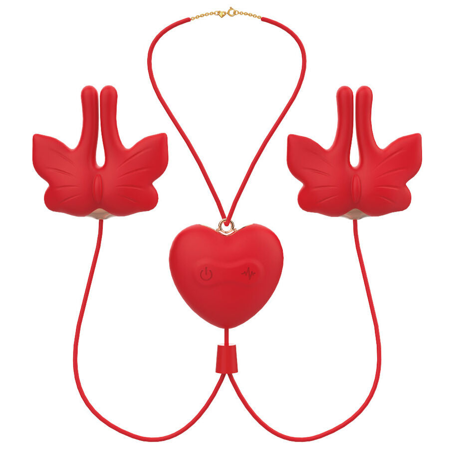 ARMONY Magnetische Nippelklemmen mit Vibration – Schmetterling | Secret Pulse bei Secret Pulse im Erotikshop