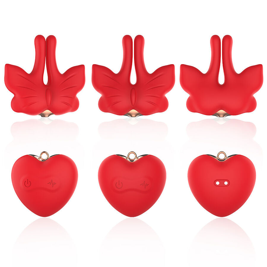 ARMONY Magnetische Nippelklemmen mit Vibration – Schmetterling | Secret Pulse bei Secret Pulse im Erotikshop