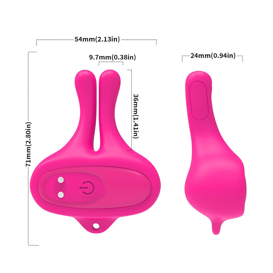 ARMONY Magnetische Nippelklemmen mit Vibration – Kaninchen Rosa | Secret Pulse – Nippelklemme Bild 7