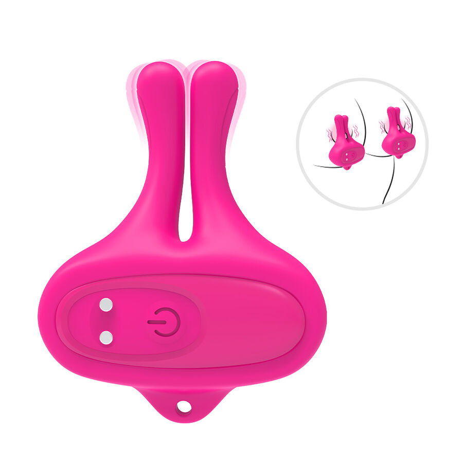 ARMONY Magnetische Nippelklemmen mit Vibration – Kaninchen Rosa | Secret Pulse – Nippelklemme Bild 9