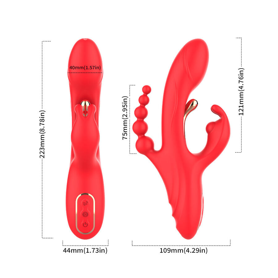 ARMONY G-Punkt & Klitoris Vibrator Rot – Doppelstimulation, wasserdicht Klitorisstimulator diskret online kaufen