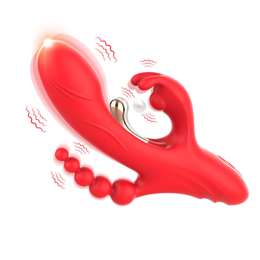 ARMONY G-Punkt & Klitoris Vibrator Rot – Doppelstimulation, wasserdicht hochwertiges Sextoy bei Secret Pulse