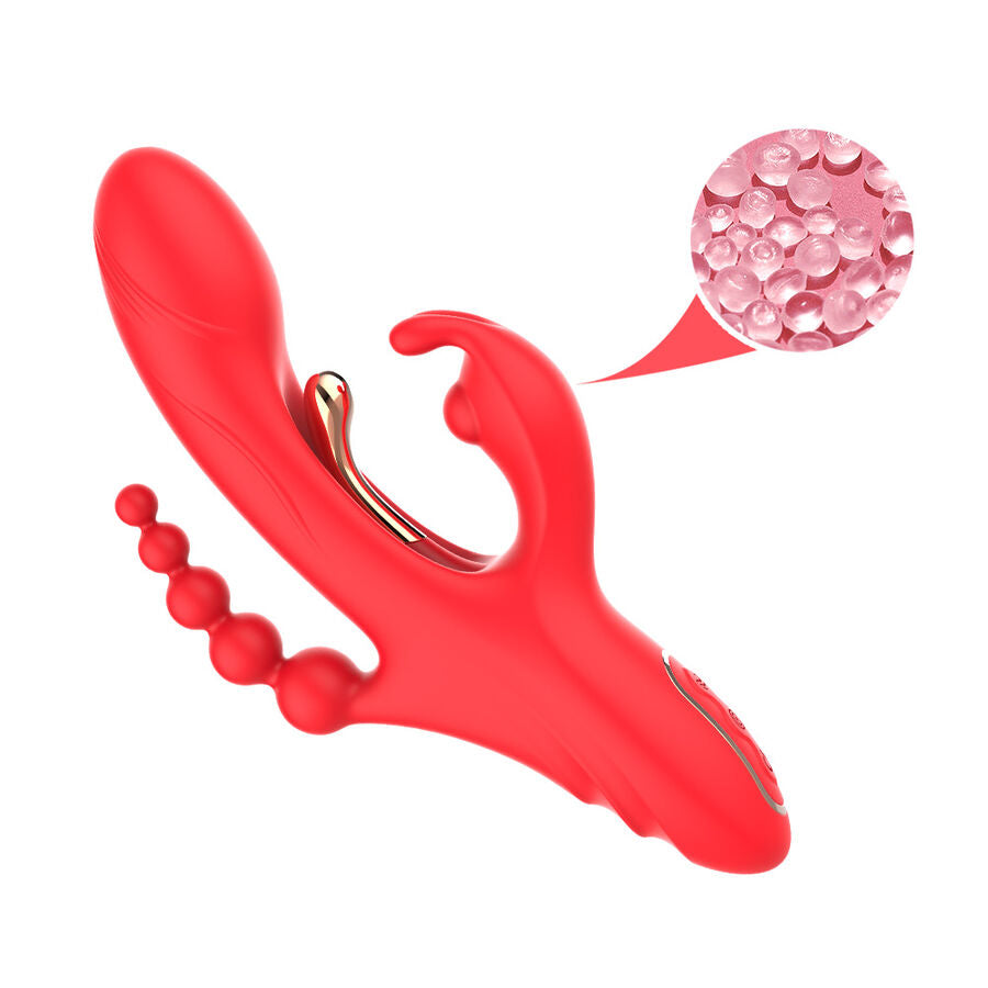 ARMONY G-Punkt & Klitoris Vibrator Rot – Doppelstimulation, wasserdicht Produktansicht und Details