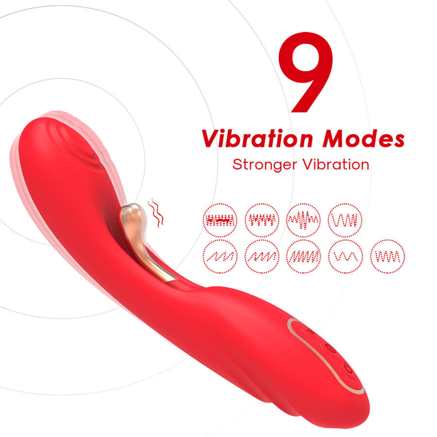 Armony Vibrator Rot | Oszillierende Zunge, 18 Modi, wasserdicht hochwertiges Sextoy bei Secret Pulse