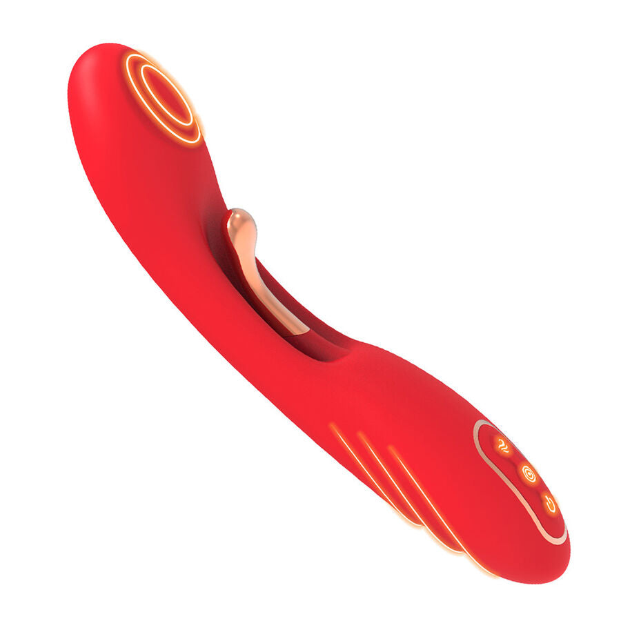 Armony Vibrator Rot | Oszillierende Zunge, 18 Modi, wasserdicht Vibrator diskret online kaufen