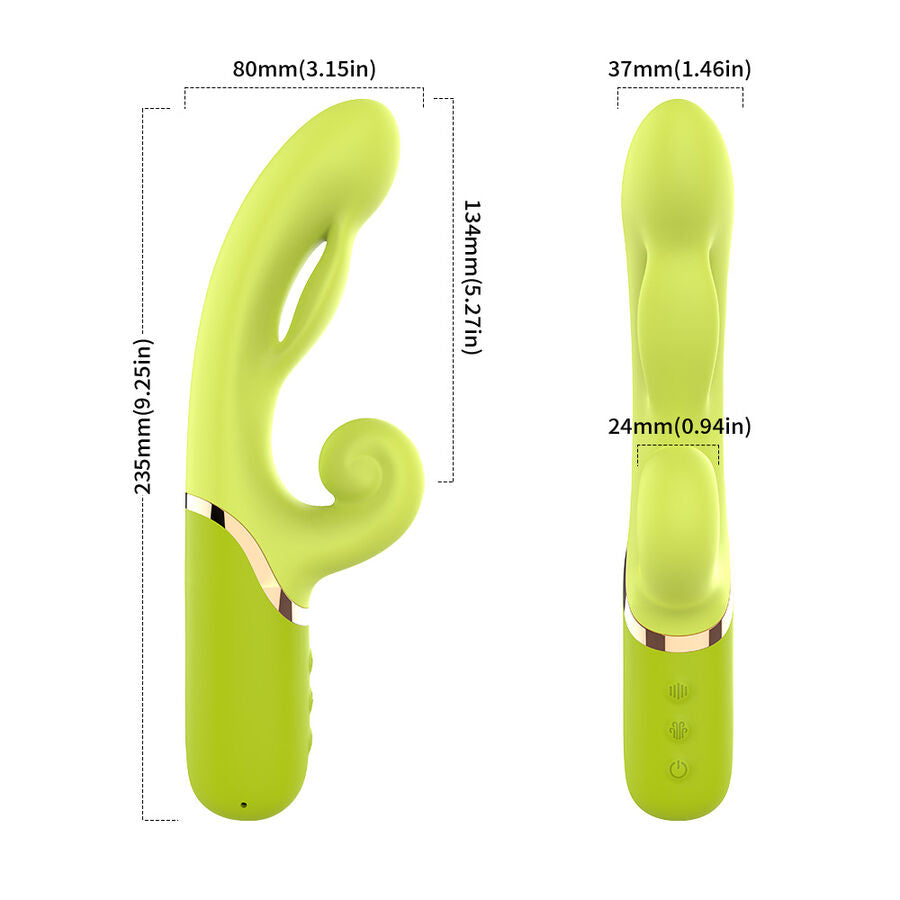 Armony Punkt A Vibrator Grün | Aufblasbar, wasserdicht, leise für sinnliche Momente allein oder zu zweit