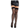 LEG AVENUE - WORSHIP ME SPITZENSTRÜMPFE SCHWARZ Strümpfe Produktansicht