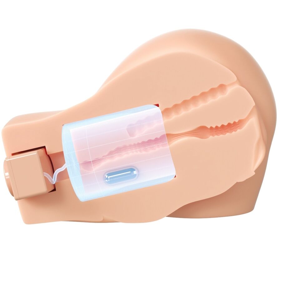 PDX ELITE - BACK THAT ASS UP REALISTISCHER VIBRIERENDER VAGINA- UND ANUS-MASTURBATOR für sinnliche und diskrete Momente