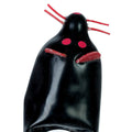 CONDOMERIE – Handbemalte Kondome Schwarze Maus XL | Erotik Kondome diskret online kaufen