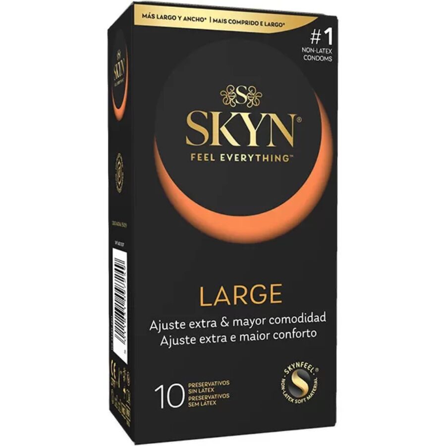 SKYN Large / King Size Kondome 10er-Pack – Latexfrei, 56 mm Breite, Extra Passform Kondome diskret online kaufen