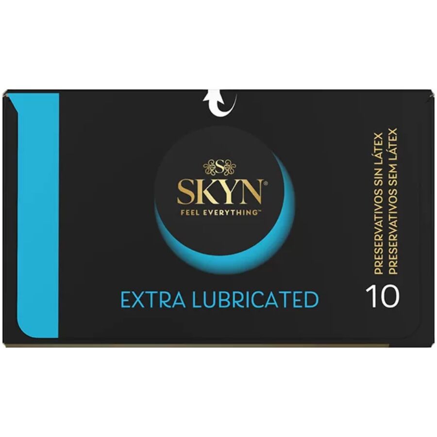 SKYN - EXTRA SCHMIERTES KONDOM 10 EINHEITEN Produktverpackung und Details