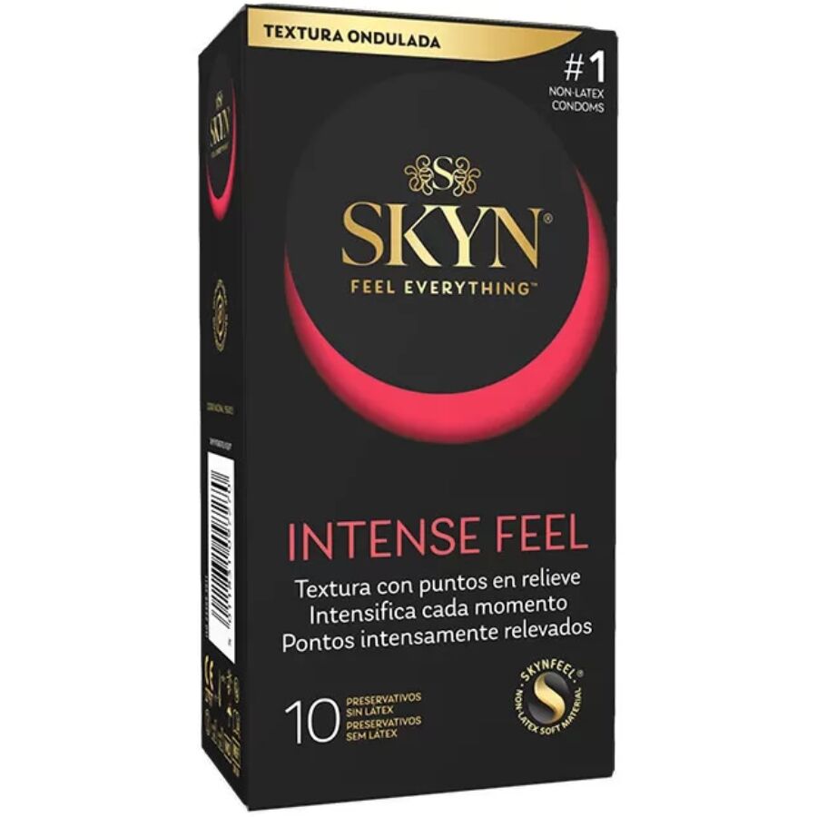 SKYN - KONDOM MIT INTENSIVEM GEFÜHL UND STRUKTURIERTEM WELLENDESIGN, 10 EINHEITEN Kondome diskret online kaufen