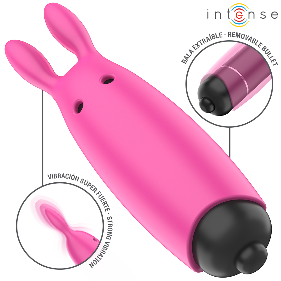INTENSE - HOPPER PINK VIBRIERENDES BULLET 8,3 X 2,4 CM – Vibrator Bild 4