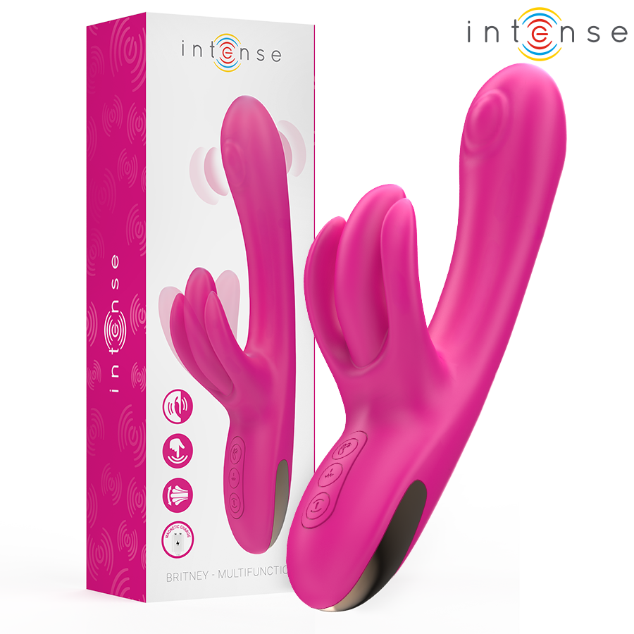 INTENSE - BRITNEY MULTIFUNKTIONS-RABBIT-VIBRATOR 23 CM ROSA Rabbit Vibrator diskret online kaufen