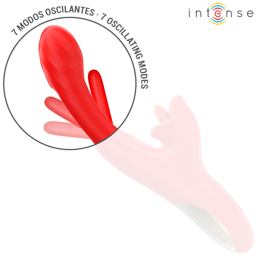 INTENSE - JESSICA MULTIFUNKTIONSVIBRATOR KLITORISSTIMULATION 24,8 CM ROT hochwertiges Sextoy bei Secret Pulse