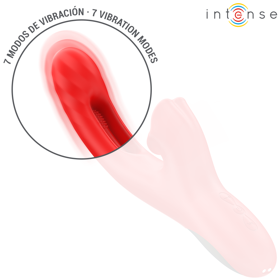 INTENSE - JESSICA MULTIFUNKTIONSVIBRATOR KLITORISSTIMULATION 24,8 CM ROT für sinnliche Momente allein oder zu zweit