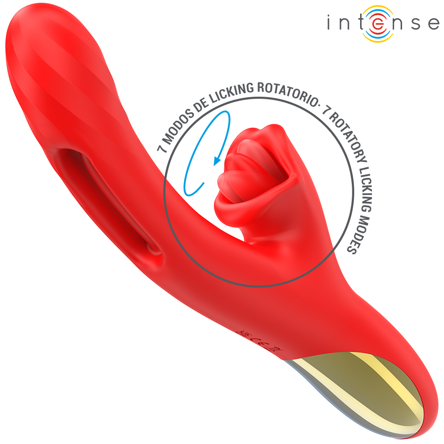 INTENSE - JESSICA MULTIFUNKTIONSVIBRATOR KLITORISSTIMULATION 24,8 CM ROT Produktansicht und Details