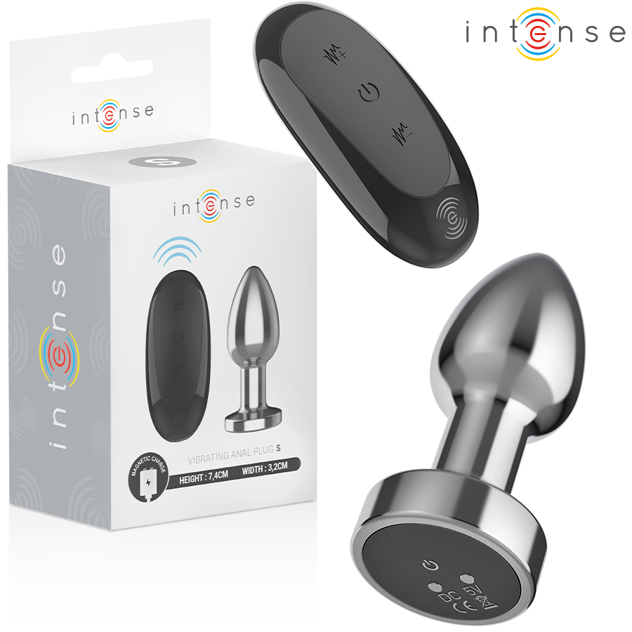 INTENSE Analplug Metall S – 10 Vibrationsmodi mit Fernbedienung Analplug diskret online kaufen