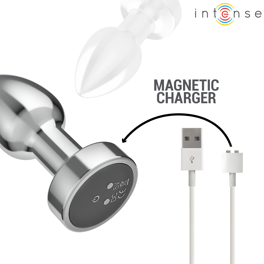 INTENSE Analplug Metall S – 10 Vibrationsmodi mit Fernbedienung Analplug diskret online kaufen