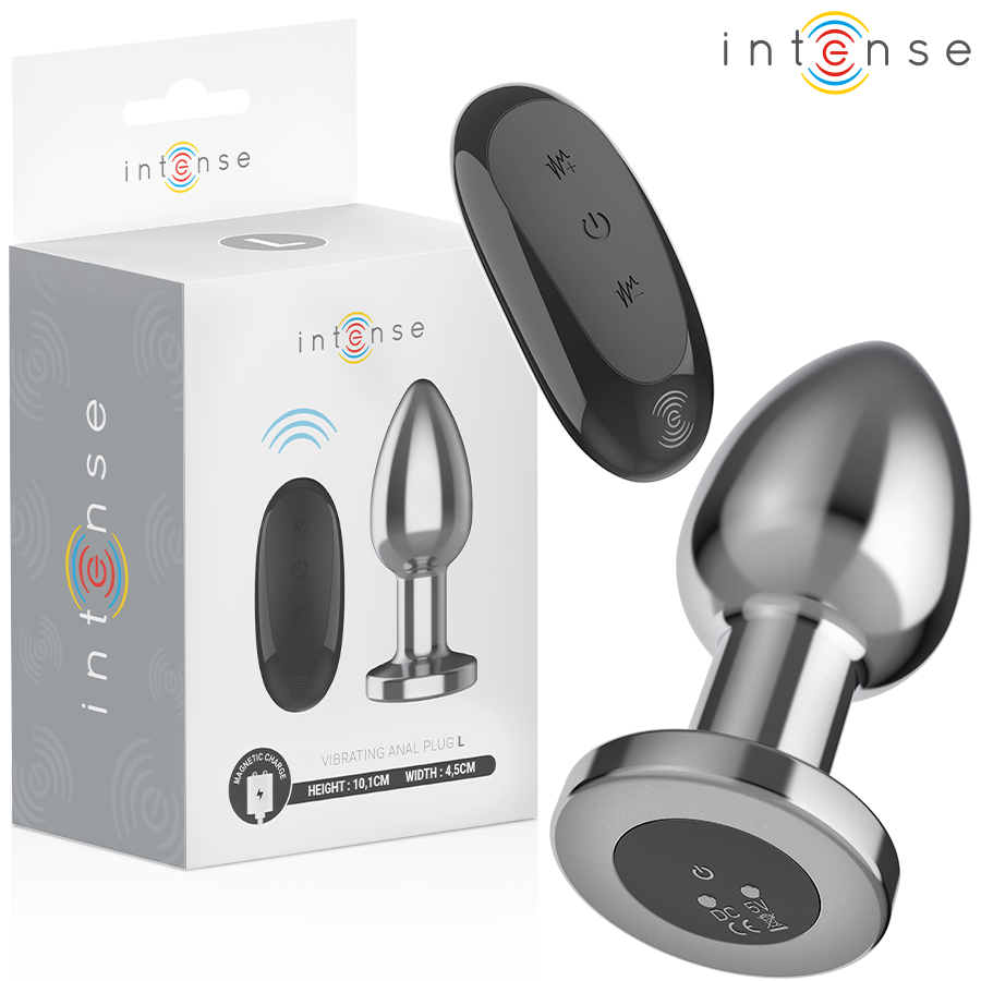 INTENSE Analplug Metall L – 10 Vibrationsmodi mit Fernbedienung Analplug diskret online kaufen