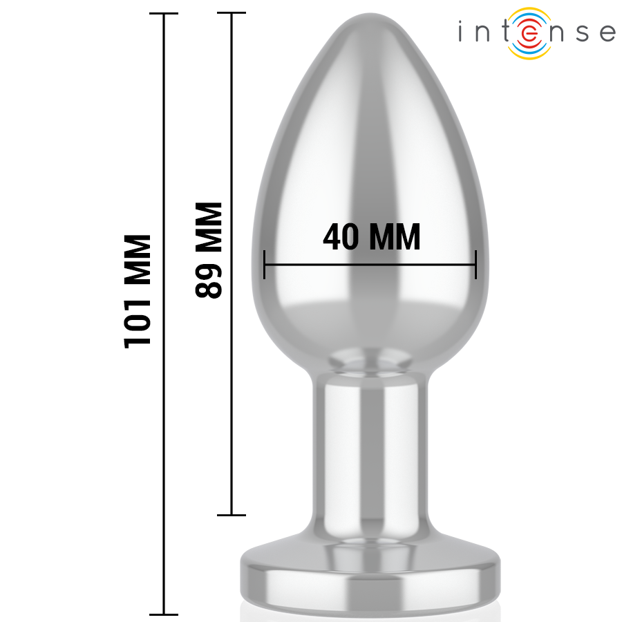 INTENSE Analplug Metall L – 10 Vibrationsmodi mit Fernbedienung für sinnliche und diskrete Momente