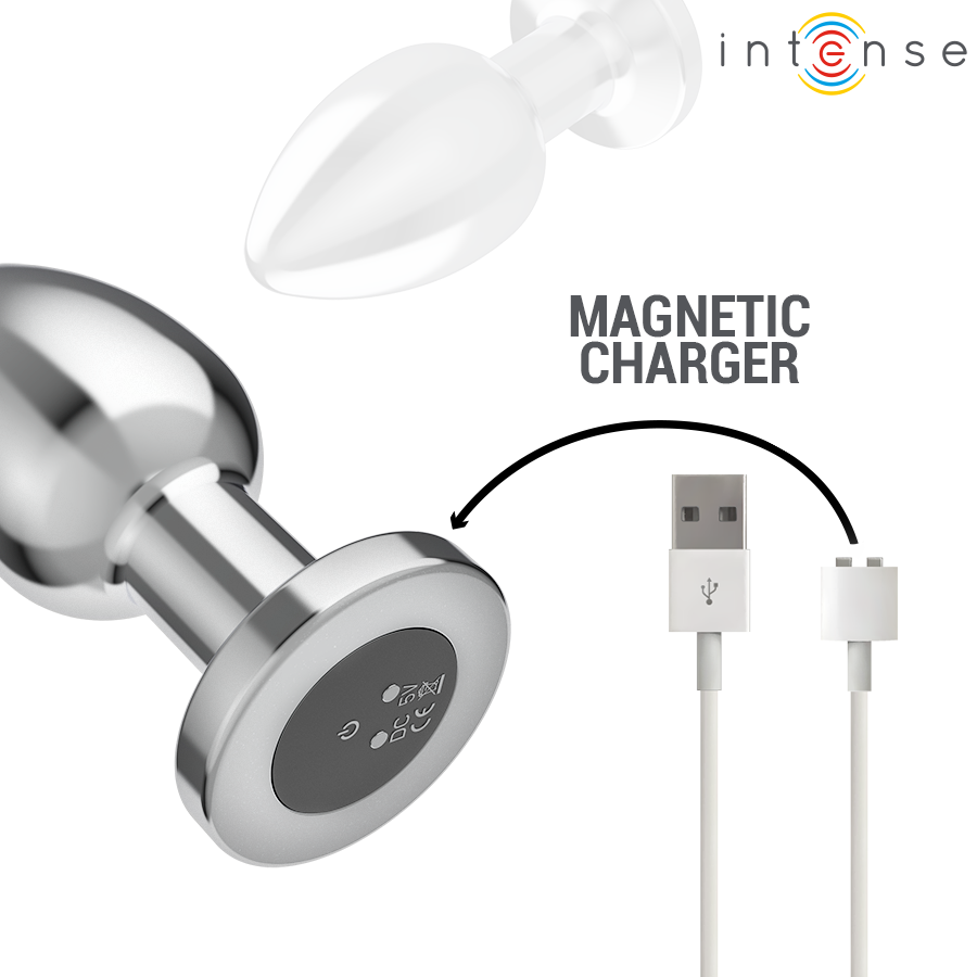 INTENSE Analplug Metall L – 10 Vibrationsmodi mit Fernbedienung hochwertiges Intimtoy