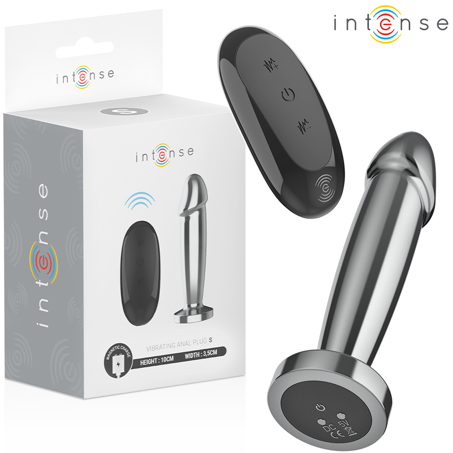 Intense Anal Plug S – Metall-Dildo mit 10 Vibrationsmodi & Fernbedienung | Secret Pulse Analplug diskret online kaufen