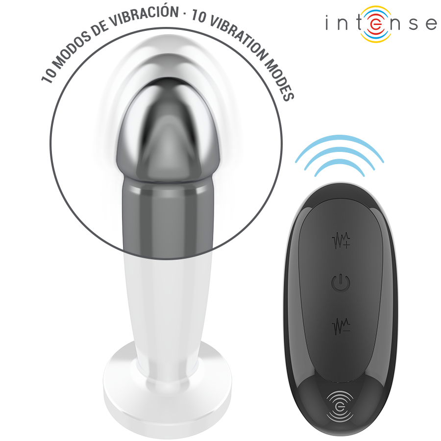Intense Anal Plug S – Metall-Dildo mit 10 Vibrationsmodi & Fernbedienung | Secret Pulse bei Secret Pulse im Erotikshop