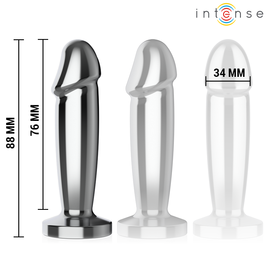 Intense Anal Plug S – Metall-Dildo mit 10 Vibrationsmodi & Fernbedienung | Secret Pulse für sinnliche und diskrete Momente