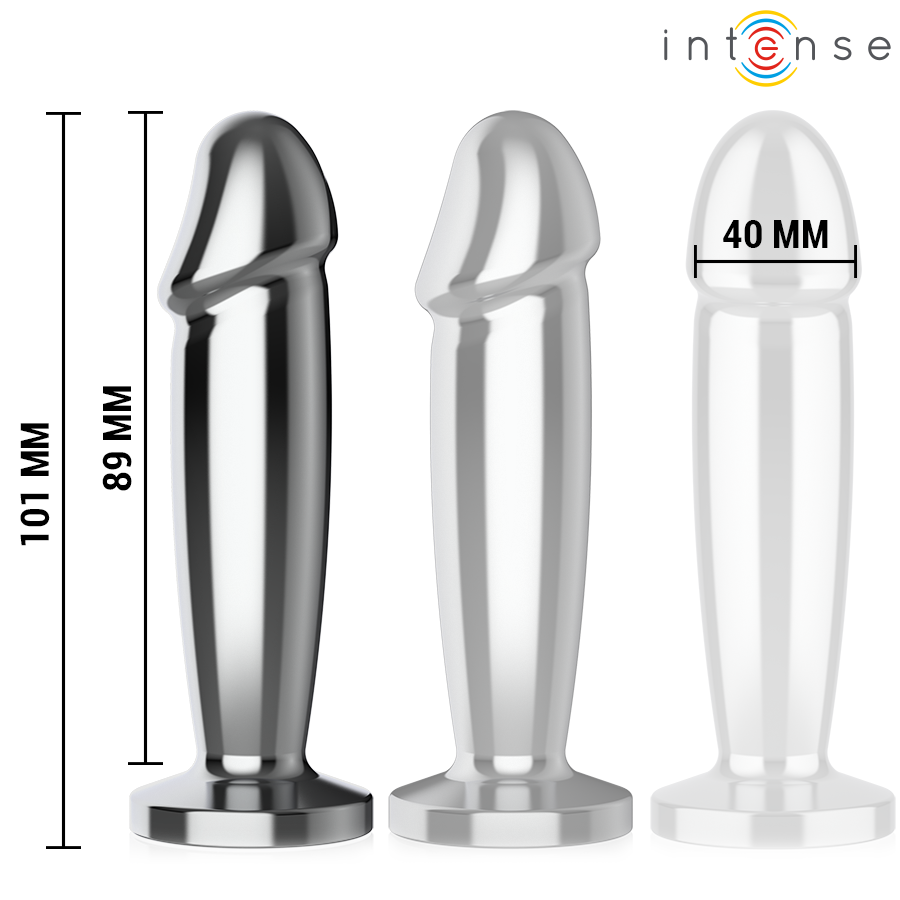Intense Anal Plug M – Metalldildo mit 10 Vibrationsmodi & Fernbedienung | Secret Pulse für sinnliche und diskrete Momente