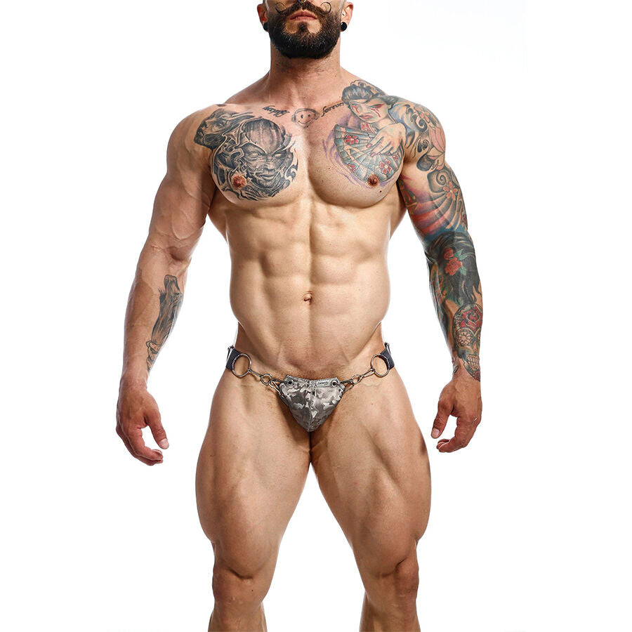 MOB - DNGEON SNAP JOCKSTRAP GRAU EINE GRÖSSE – Erotik-Zubehör Bild 1