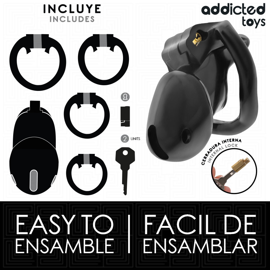 ADDICTED TOYS LOCKED - MINDNIGHT CELL PENIS CAGE GRÖSSE S für sinnliche und diskrete Momente