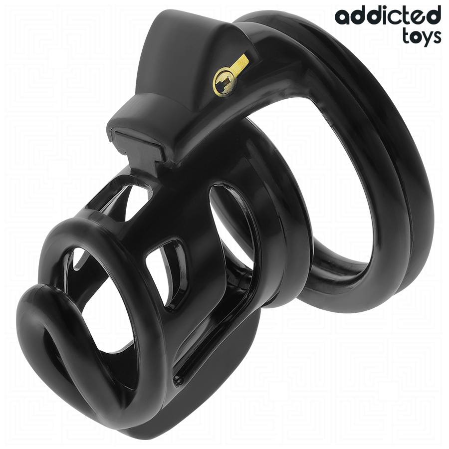ADDICTED TOYS LOCKED - GILDEN CAGE PENISKÄFIG 8,5 CM Produktansicht und Details