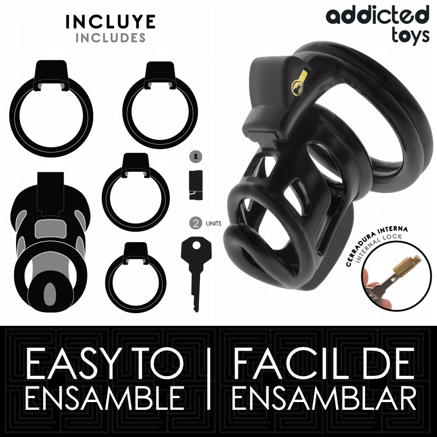 ADDICTED TOYS LOCKED - GILDEN CAGE PENISKÄFIG 8,5 CM für sinnliche und diskrete Momente